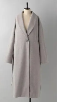 【e/rm】WOOLLETガウンコート グレーのサムネイル