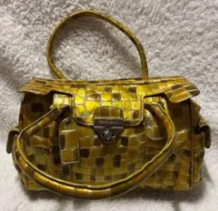 COCCO FIORE イエロー ハンドバッグ