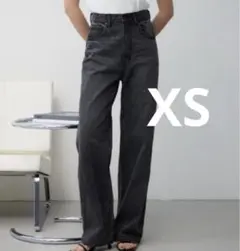 AZUL BY MOUSSY ハイウエストワイドデニム　ライトブラック　XS