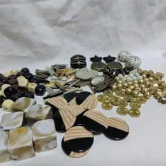 ハンドメイド用材料 アクセサリー材料まとめ売り　大きめパーツ