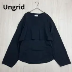 Ungrid アングリッド レイヤード バックオープンTee 重ね着 free