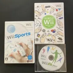 Wii Sports、はじめてのWii、Wii Fit Plusの3点セット