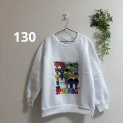 スプランキー トレーナー 白 130 集合 SPRUNKI 裏起毛