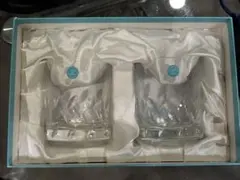 クリスタルガラス カットデザイン グラス 2個セット