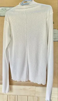 美品classicalelfシースルー シアータートルネック ハイネック 白