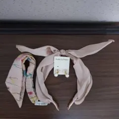 リボン カチューシャ バナナクリップ イヤリング セット 花 パール まとめ売り