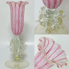 ✧超美品✧ムラーノガラス✧30cm花瓶✧✧フィリグラーナ✧ - メルカリ