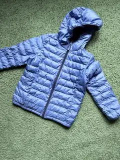 キッズ フード付きジャケット 青