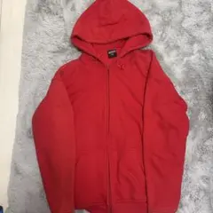 CRIMINAL レッド 2XL ジップアップパーカー