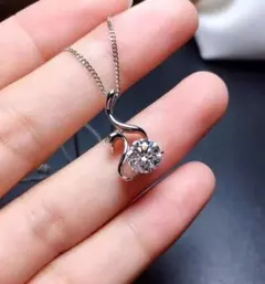 白鳥スワンペンダントネックレスダイヤモンド風5ACZモアッサナイトモアサナイト