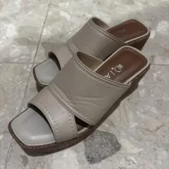 DIANA サンダル ベージュ 厚底 ウェッジソール Sサイズ