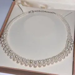 TASAKI 田崎真珠 3連パール ワイヤー テグス ネックレス 美品 - メルカリ