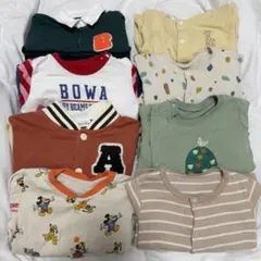 ベビー服 長袖 ロンパース 50~80cm 8着 まとめ売り