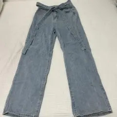 マッシュ様専用⭐︎ライトブルーデニム ワイドレッグパンツ