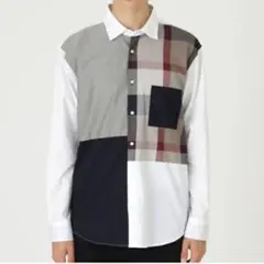 ブラックレーベルクレストブリッジ　長袖シャツ　チェック　コットン