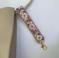 インド刺繍リボン キーホルダー ストラップ スマホストラップ アームホルダー