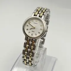 稼働品　セイコー　CREO クォーツ　腕時計 シルバー　ゴールド　レディース