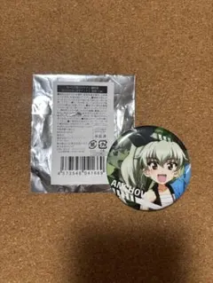 アンチョビver.GIRL'S BAND缶バッジ（ガールズ＆パンツァー最終章