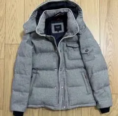【美品】BEAMS HEARTメンズダウンジャケット グレー Sサイズ