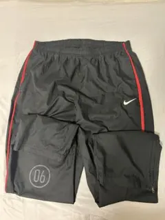NIKE ナイキ ナイロンパンツ ブラック レッド 90