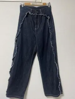 eaphi / RUFFLE DETAIL DENIM PANTS - メルカリ