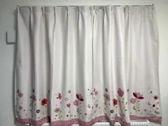 遮光カーテン　レースカーテン付き　花柄のサムネイル