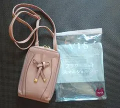 VIS フラワーカット スマホショルダー ピンク　新品未使用のサムネイル