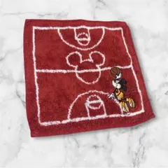 ミッキーマウス バスケットボール柄 ハンドタオル ディズニー