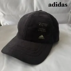 adidas ベロア調 キャップ 黒 アディダス ゴルフ 帽子 y2k 古着