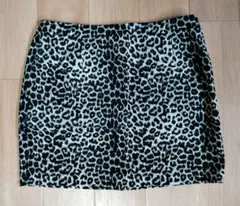 ミニスカート　ヒョウ柄　レオパード柄　Lサイズ