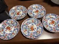 美濃焼 龍峰窯 輪花 祥瑞花丸紋 銘々皿 5枚 - メルカリ