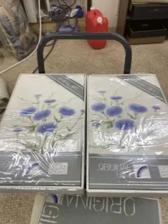 花柄ダブルフラットシーツ 2枚セット 130cm×230cm