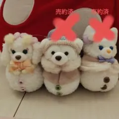 クリスマスダッフィーフレンズチャーム雪だるま風