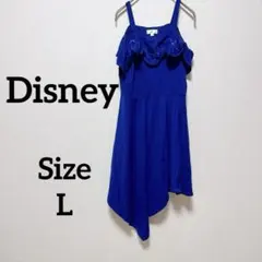 早い物勝ち‼️Disney フリル付きノースリーブワンピース Lサイズ 【L】