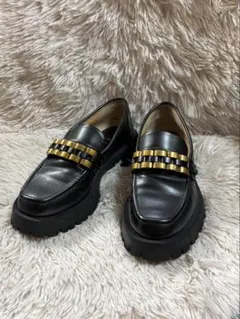 ザラ　トラック ソール ビジュー ローファーのサムネイル