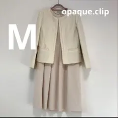 【入学式、入園式に】アイボリー ツイードジャケット ワンピースセット M