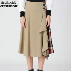 ブルーレーベルクレストブリッジ クレストブリッジ チェックエアリーツイルスカートのサムネイル