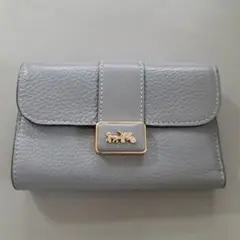 COACH 二つ折り財布 グレー ホースアンドキャリッジのサムネイル