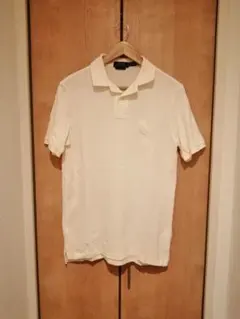 POLO RalphLaurenポロラルフローレン　クリーム色ポロシャツ　XS