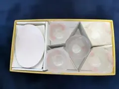 桜模様の冷茶わん受皿付きセット