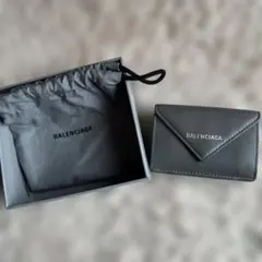 BALENCIAGA バレンシアガ " ペーパーミニウォレット 三つ折り財布