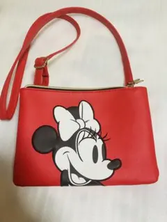 ディズニーミニーマウスショルダーバッグ希少レアかわいい可愛いオシャレ大人赤