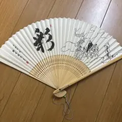扇子 和装小物 時代行列デザイン　22cmほど