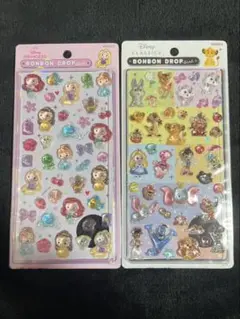 【正規品】ディズニーボンボンドロップシール プリンセス　クラシック