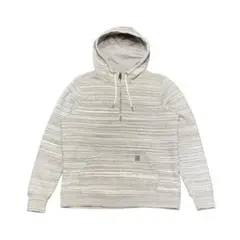 【S M】カーハート ボーダー柄 スウェット パーカー ハーフジップ