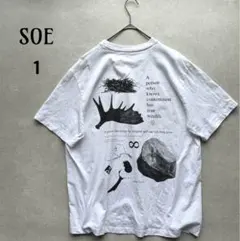 ソーイ SOE 半袖グラフィックTシャツ バックプリント Sのサムネイル