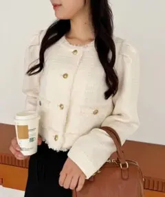NICE CLAUP ツイードジャケットのサムネイル