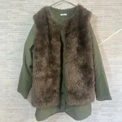 【アーバンリサーチオンライン限定】中綿ブルゾン＋ ボアベスト 2Pセットアイテム