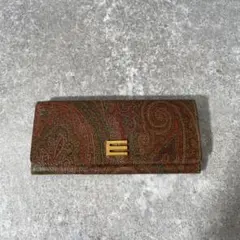ETRO エトロ　長財布　ペイズリー　PVCレザー　ロゴ金具のサムネイル