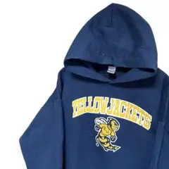 yellow jackets ギルダン GILDAN パーカー 紺 ネイビー